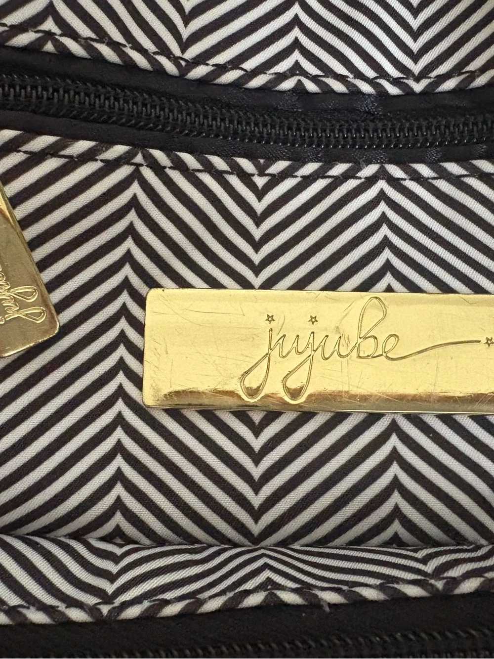 JuJuBe BFF Diaper Bag Backpack Herringbone